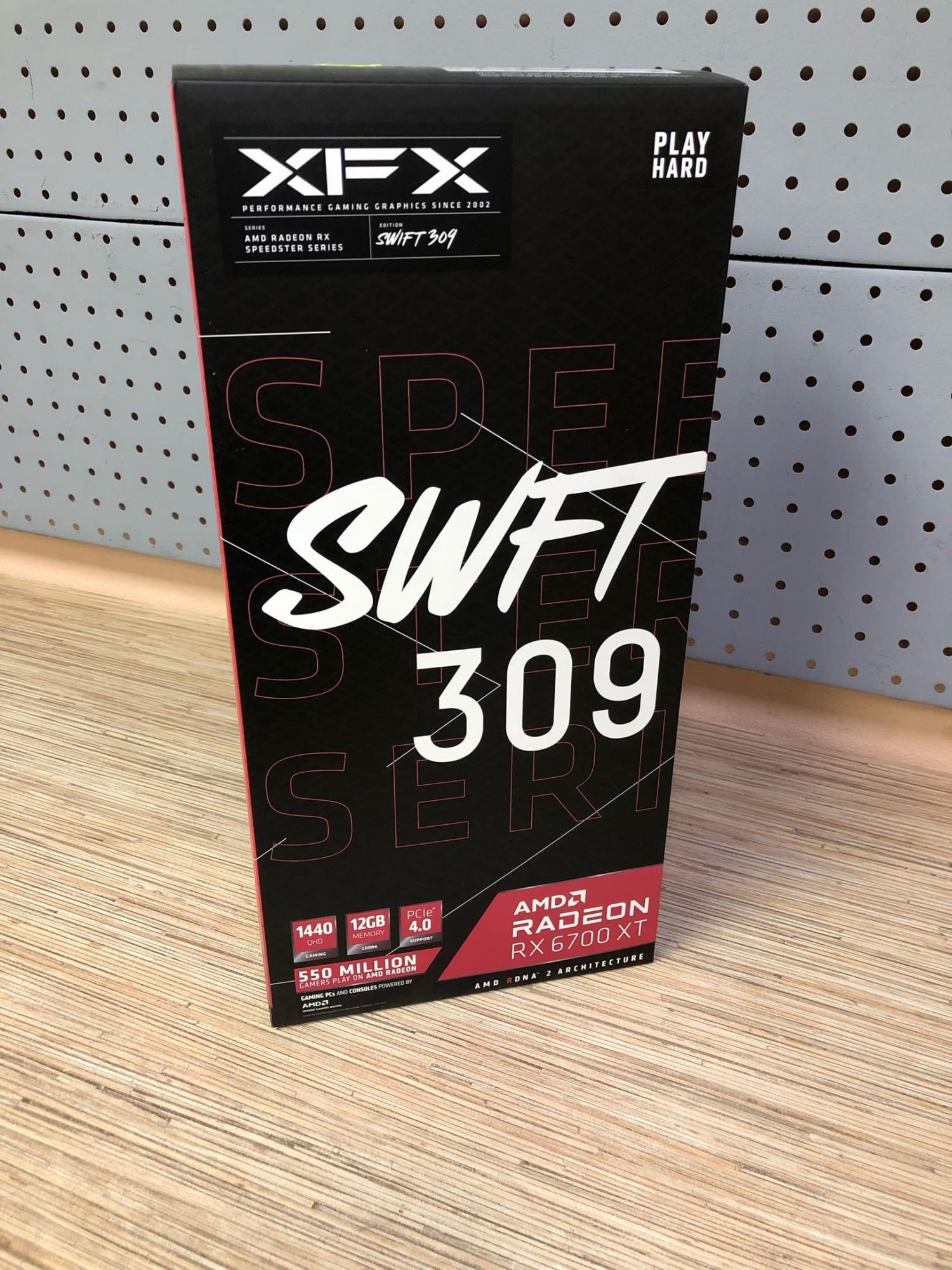 Видеокарта XFX AMD Radeon RX 6700 XT Speedster SWFT 309 12GB 192Bit  avers.shop